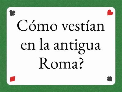 Cuestionario 1: la antigua Roma