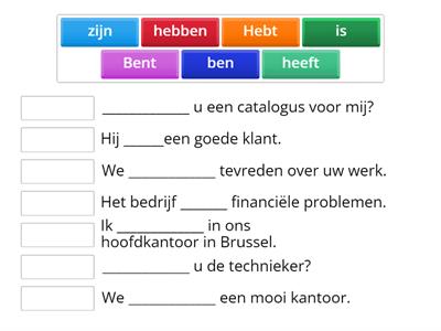 Zijn of hebben? 