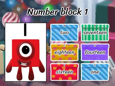 Numberblocks Questions.