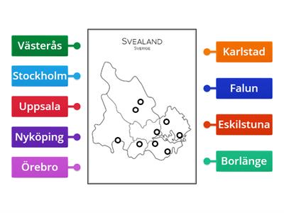 Städer i Svealand