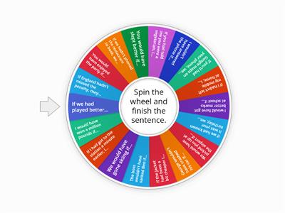Third conditional - spin the wheel