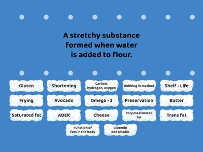Fat (structure, properties, function) Keywords