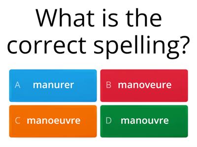 Tricky Spellings