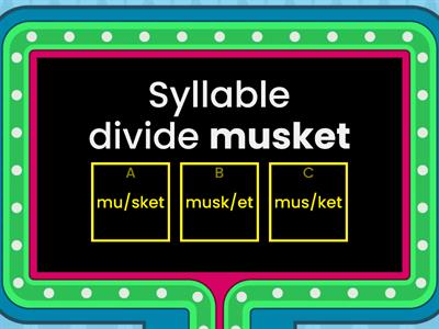 4.4 Syllable Division