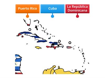 Cuba, la República Dominican y Puerto Rico