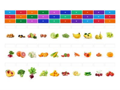 Fruits/Vegetables <))