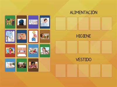 ALIMENTACIÓN, HIGIENE Y VESTIDO