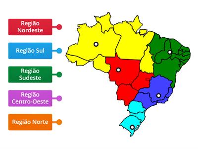  Mapa do Brasil - Regiões