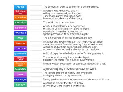 Employment Vocabulary