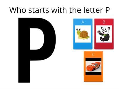 Game Letter P