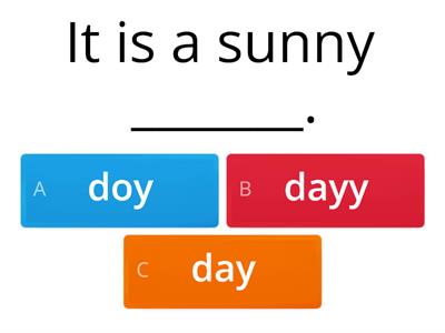 Entry Level 1 Writing Assessment Spellings D-F