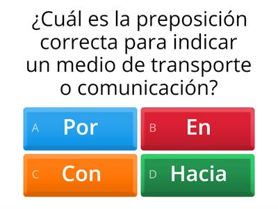 Preposiciones Gramaticales