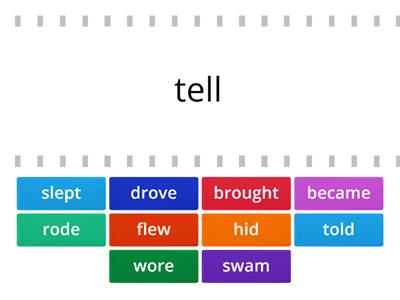 Irregular verbs 4 - the past simple