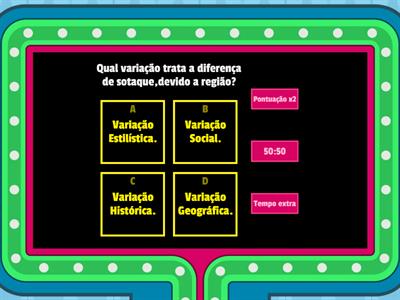 Variação Linguística.