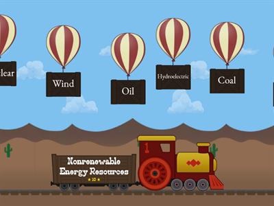 Renewable and Nonrenewable Energy Resources Balloon Pop