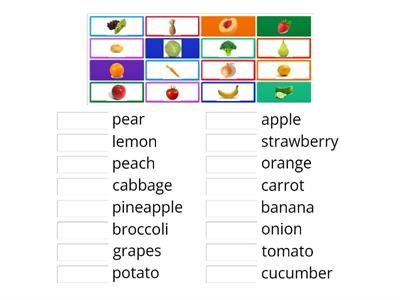  Fruit and vegetables