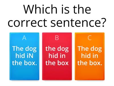  Which Sentence is Correct?