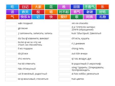 Рукодельникова 6 класс урок 5 новые слова (иероглифы - чтение с переводом)
