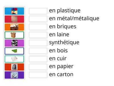 Indicateurs de qualités physiques 3: les matières