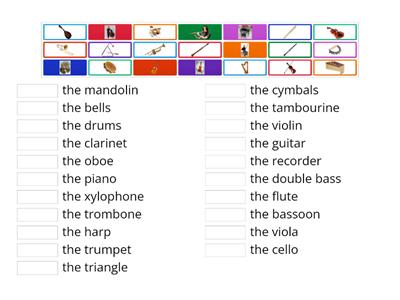 Musical Instruments (matching activity)