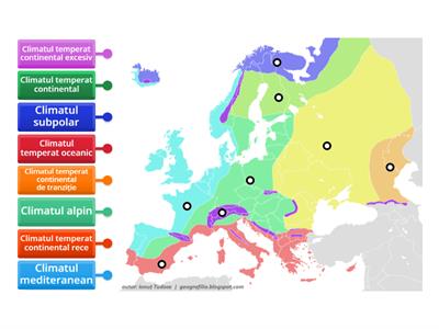 Tipurile de climă ale Europei