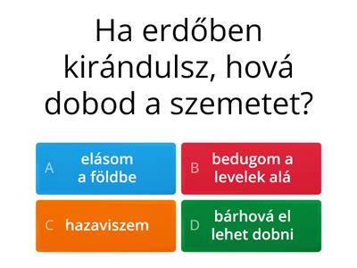  Környezetvédelem kvíz