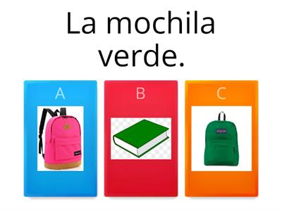 Objetos de la escuela, colores, números ESPAÑOL