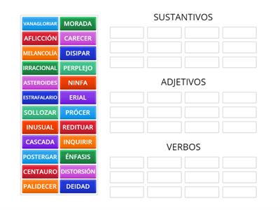 Vocabulario - Clasificación