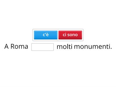 c'è o ci sono?