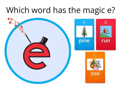 Which word has the magic e?