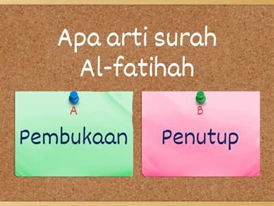 Quiz surah al-fatihah 