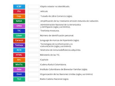 SIGLAS, ABREVIATURAS  Y  ACRÓNIMOS