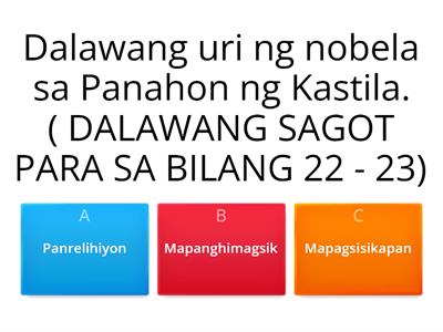 MAHABANG PAGSUSULIT - FILIPINO 9