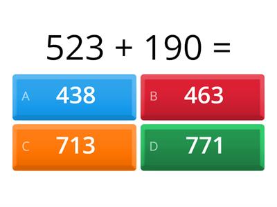 Pisano zbrajanje brojeva do 1 000 (zbroj brojeva D veći je od 9)