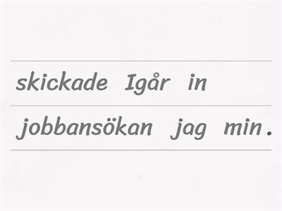 Omvänd ordföljd med partikelverb