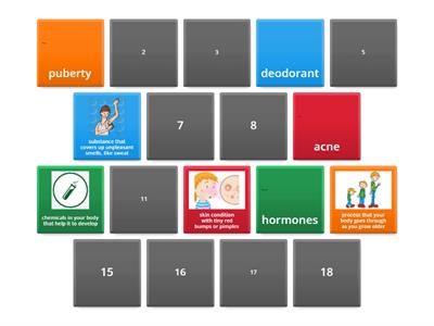 Vocabulary - Human Development and Health - Gr. 4