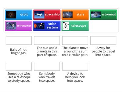 P6, Unit 8: Space Vocabulary Quiz