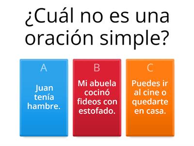 Oraciones Simples y Compuestas (coordinadas, yuxtapuestas y subordinadas).