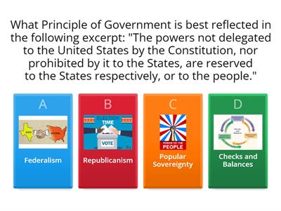 7 Principles of Government Excerpt Practice 
