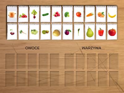 Segregacja - warzywa i owoce