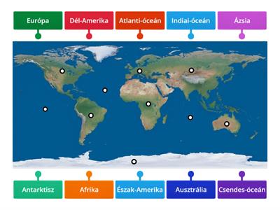 A Föld: kontinensek és óceánok