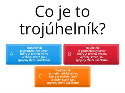 TROJÚHELNÍK - kvíz