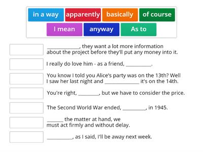 Discourse markers