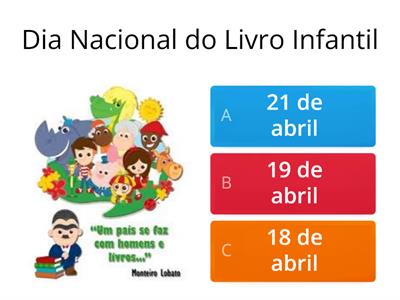 Dia Nacional do Livro Infantil