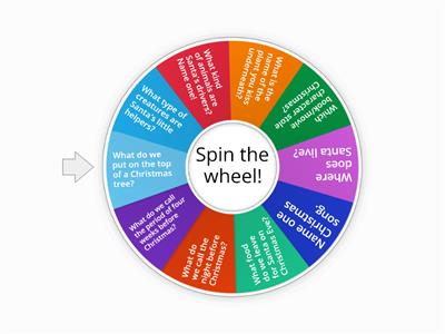 Christmas - spin the wheel