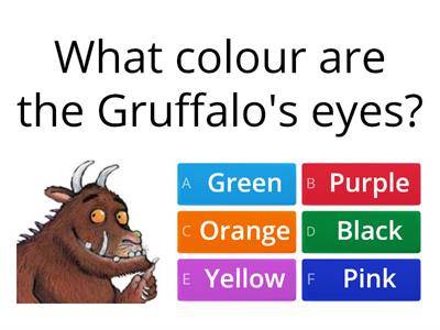 The Gruffalo quiz