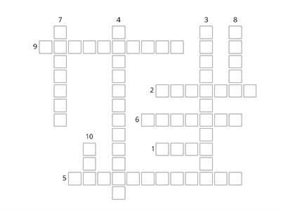 Super minds 3 Unit 4 CROSSWORD 