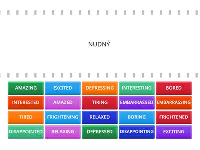 NEF - 4C - Adjectives -ed/-ing