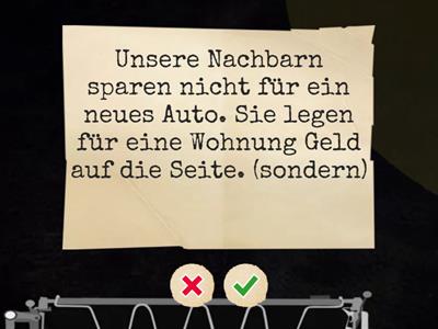 Adversative Zusammenhänge: während, dagegen, aber, doch, jedoch, sondern