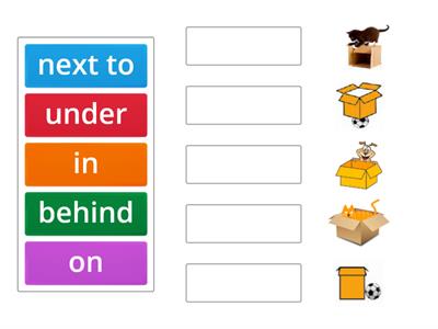 Prepositions of place 